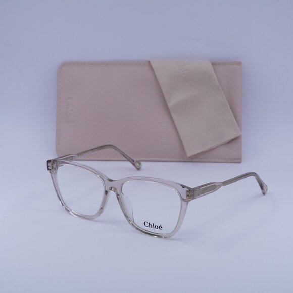 Chloe CH0084OA 003 Square Eyeglasses 55mm - Shiny Pink - Picture 5 of 10